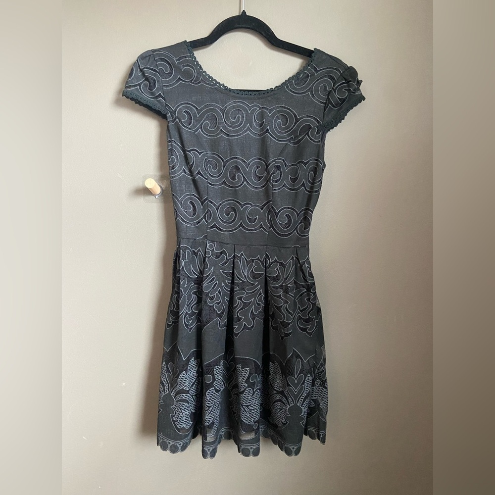 Banjul Lace Swirl Mini Dress